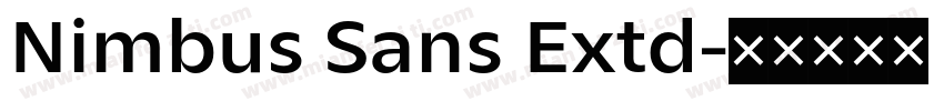 Nimbus Sans Extd字体转换